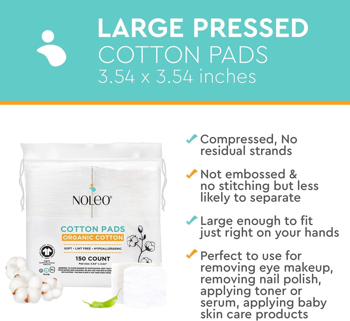Organic Cotton Rounds & Pads